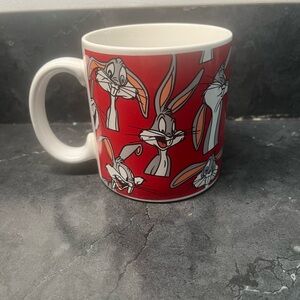Vintage 1994 Red Bugs Bunny Mug made in Korea